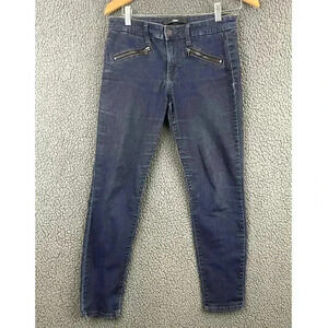 Else Women's Blue Denim Skinny Ankle Jeans Sz 27 Cotton Blend